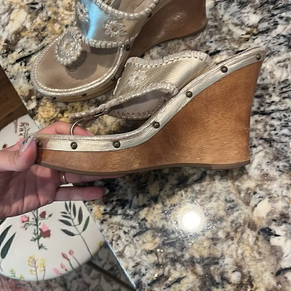 Jack Rogers Heeled Wedges